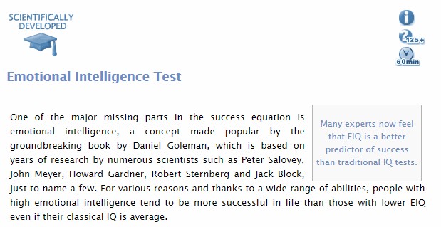 Psych tests’ EQ test demo