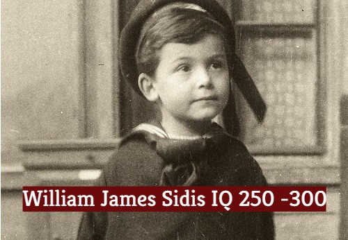 William James Sidis was a mathematical genius. With an IQ of 250