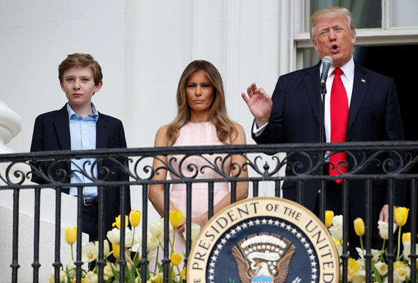 Melania Trump said that her son reminded her of Donald Trump